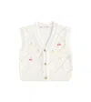 Bonpoint Ticiana Intarsia-knit Vest In White