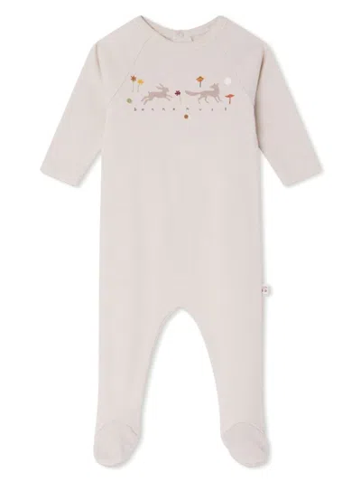 Bonpoint Babies' Tif Nature-print Cotton Pajamas In Neutrals
