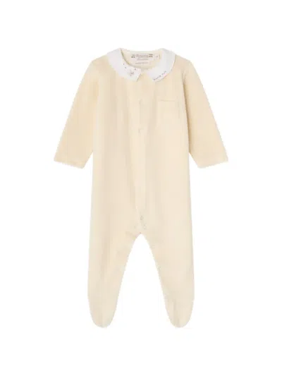 Bonpoint Babies' Tilouan Embroidered-detail Pajamas In Neutral