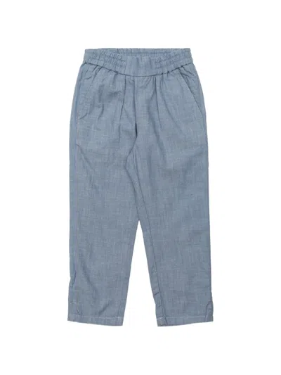 Bonpoint Kids' Tilyo Elasticated-waist Trousers In Blue