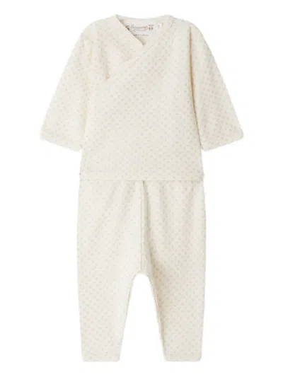 Bonpoint Timao Babygrow Set In White