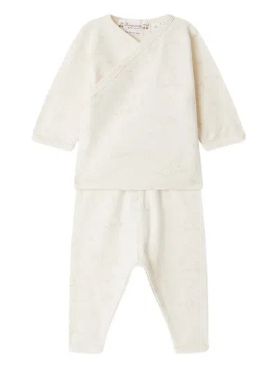 Bonpoint Babies' Timao Printed Crossover Set In White