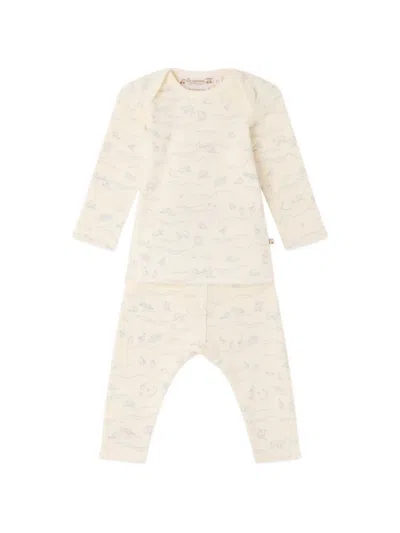Bonpoint Babies' Timi T-shirt And Tousers Set In Neutral