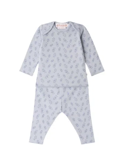 Bonpoint Babies' Timi T-shirt And Trousers Set In Blue