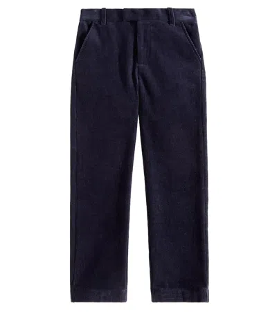 Bonpoint Kids' Timote Cotton Corduroy Pants In Blue