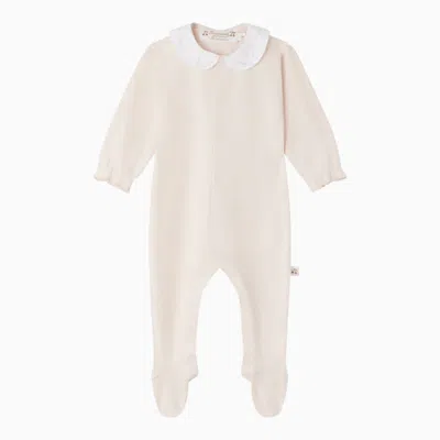 Bonpoint Babies' Tintina Gold Cotton Pyjamas In Beige