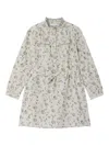 Bonpoint Tiphany Frill-neck Floral Dress In Neutral