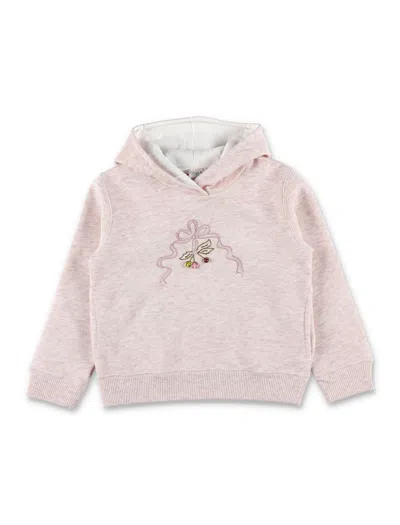 BONPOINT BONPOINT TITA GIRLS EMBROIDERED HOODIE WITH PEARLS