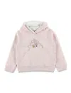 Bonpoint Tita Girls Embroidered Hoodie With Pearls In Pink
