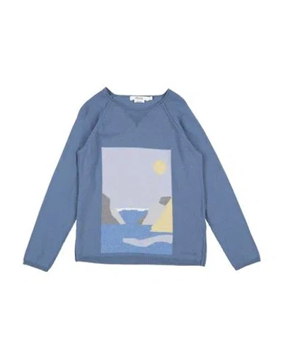 Bonpoint Babies'  Toddler Boy Sweater Slate Blue Size 6 Cashmere, Cotton