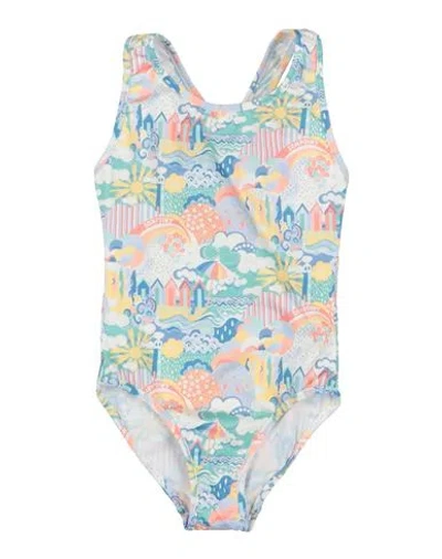Bonpoint Babies'  Toddler Girl One-piece Swimsuit Sky Blue Size 4 Polyamide, Elastane, Polyester