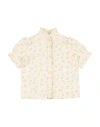 Bonpoint Toddler Girl Shirt Ivory Size 6 Cotton In Neutral