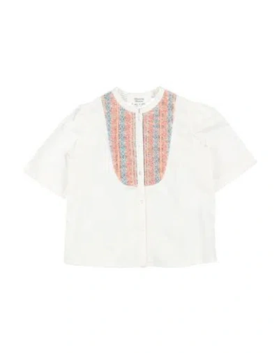 Bonpoint Babies'  Toddler Girl Shirt White Size 6 Cotton