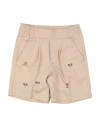 Bonpoint Toddler Girl Shorts & Bermuda Shorts Beige Size 6 Cotton In Brown