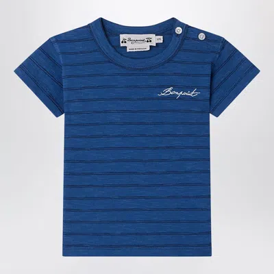 Bonpoint Tom Striped T-shirt In Blue