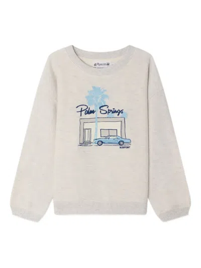 Bonpoint Kids' Tonino Graphic Sweatshirt In White