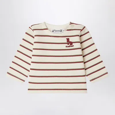 Bonpoint Kids' Tourbillon Striped Cotton T-shirt In Multicolor