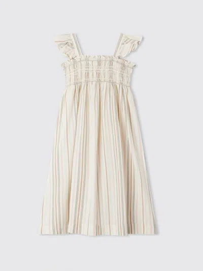 Bonpoint Kids' Multicoloured Striped Alexandra Dress In Multicolor