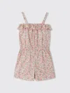 Bonpoint Agrume Floral-print Playsuit In Red