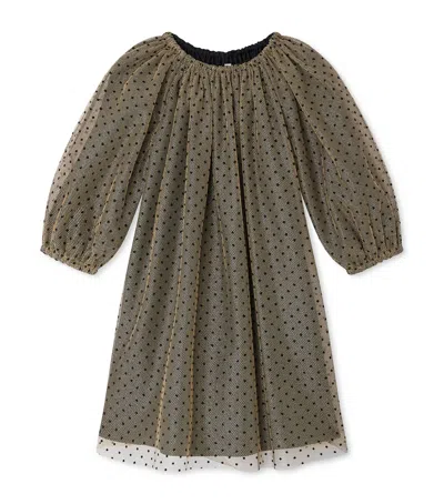 Bonpoint Kids' Tulle Juste Dress In Gray