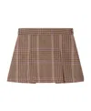 Bonpoint Tutti Check-printed Flared Skirt In Brown