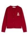 Bonpoint Twist Cardigan In Red