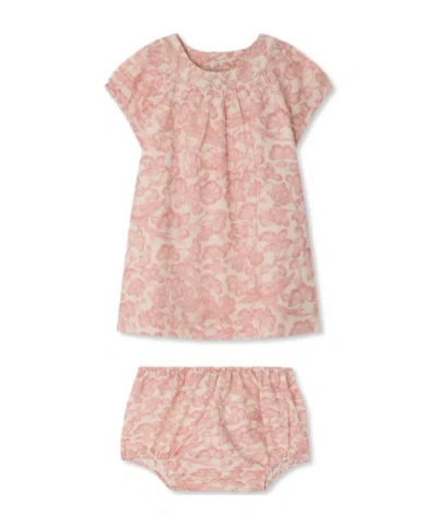 Bonpoint Kids' Two-piece Set Of Short-sleeved Top And Shorts In Pink