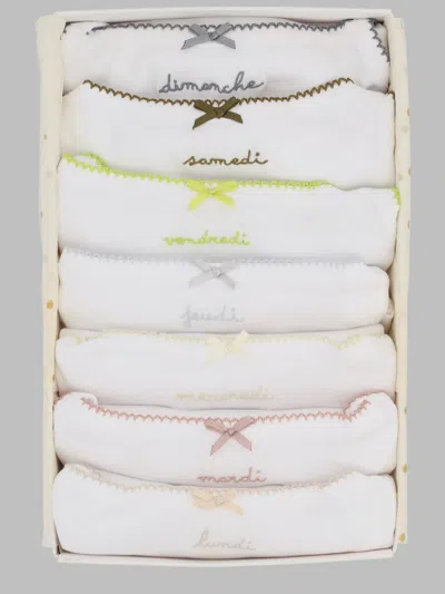 Bonpoint Undershirt Set Set Of 7 Undershirts In Multi