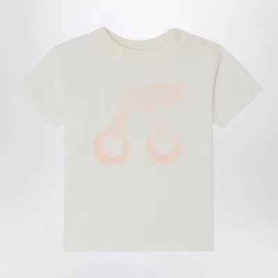 Bonpoint Unisex Cherry Print T-shirt In White