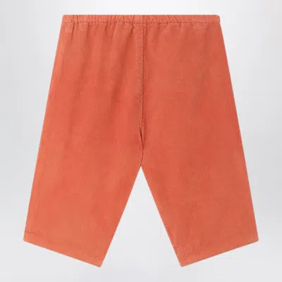 Bonpoint Unisex Corduroy Cotton Trousers In Orange