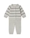 Bonpoint Unisex Justio Cardigan & Jogger Set - Baby In Yellow