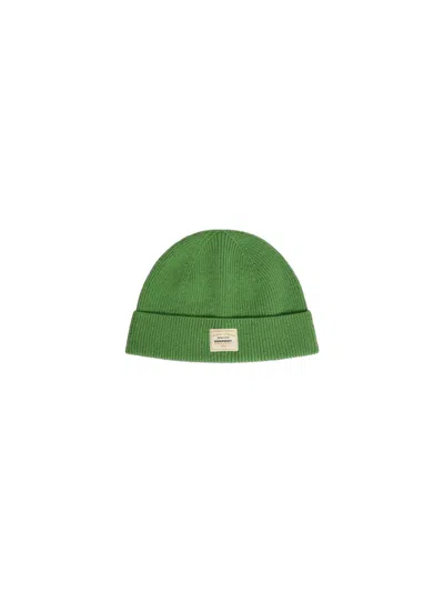 Bonpoint Unisex Kids Wool Beanie Hat In Green