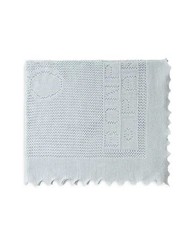 Bonpoint Unisex Pehurchale Newborn Shawl - Baby In Bleu Gris