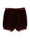 Bonpoint Velvet-effect Bloomers In Red