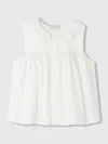 Bonpoint Faye Sleeveless Cotton Blouse In White
