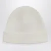 Bonpoint White Cotton Beanie