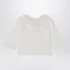 Bonpoint White Joliette Blouse With Ruffles In White