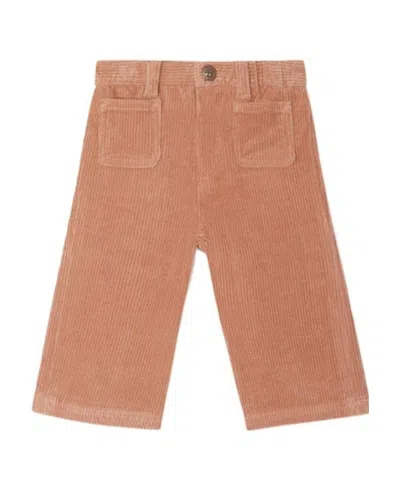 Bonpoint Wide-leg Corduroy Trousers In Pink