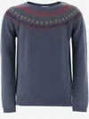 Bonpoint Genievre Wool Jumper In A Bleu Gris