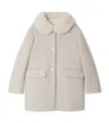 Bonpoint Wool-blend Collared Coat In Gray
