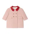 Bonpoint Wool-blend Double-breasted Coat In Pink