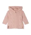 Bonpoint Wool-blend Tainy Hooded Sweater In Pink