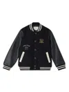 Bonpoint Wool-blend Varsity Jacket In Black