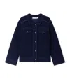Bonpoint Wool-cashmere Button-up Jacket In Blue