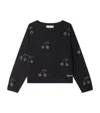 Bonpoint Wool Cherry Sweater In Gray