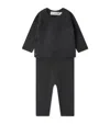 Bonpoint Wool-cotton Jina Top And Trousers Set In Gray