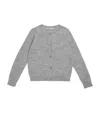Bonpoint Wool Embroidered Cardigan In Gray