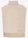 Bonpoint Graziella Wool Vest In Beige