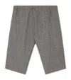 Bonpoint Wool Houndstooth Elasticated-waist Trousers In Nude