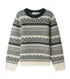 Bonpoint Jasiel Fair Isle-pattern Wool Sweater In Black